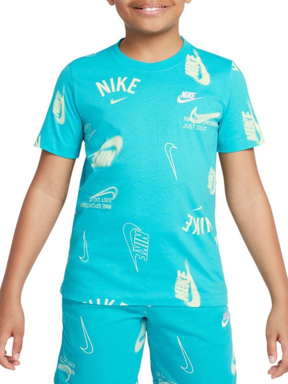 New Nike Boys' Sportswear Club Energy T-Shirt, L - Dusty Cactus